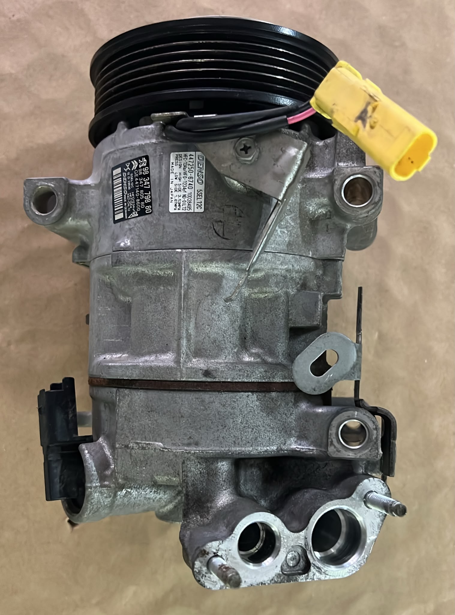 CITROEN / PEUGEOT COMPRESSORE A/C DENSO 12V 1.2 B / 1.5-1.6 DIESEL