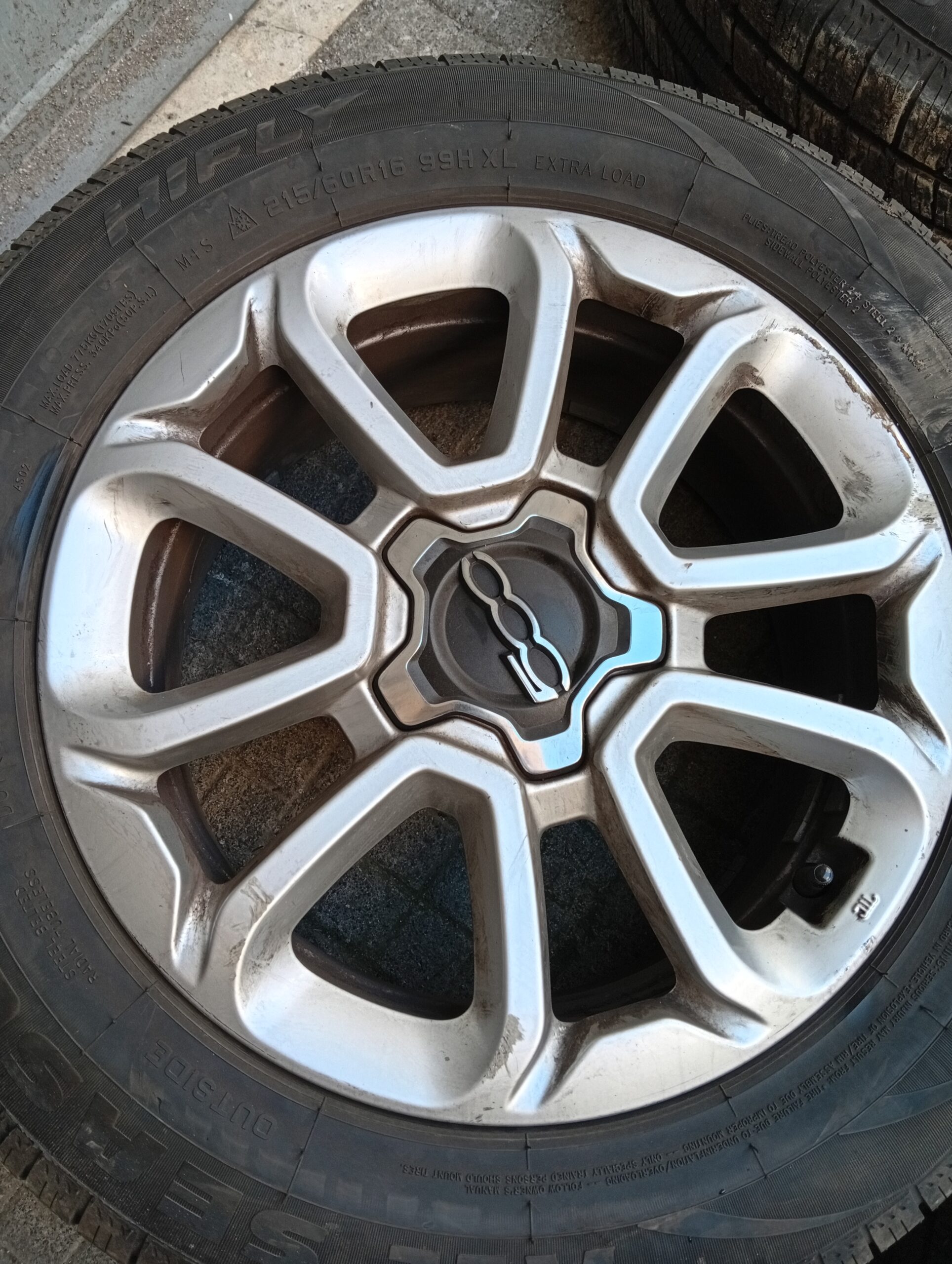 FIAT 500X CERCHI E GOMME M+S INVERNALI 215/60/16 2024